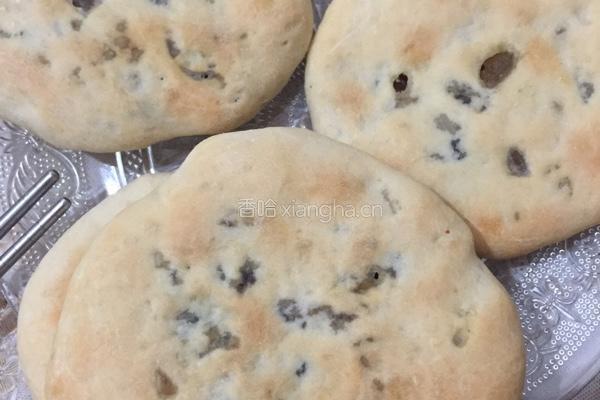 盐菜腊肉烤饼的做法图解5