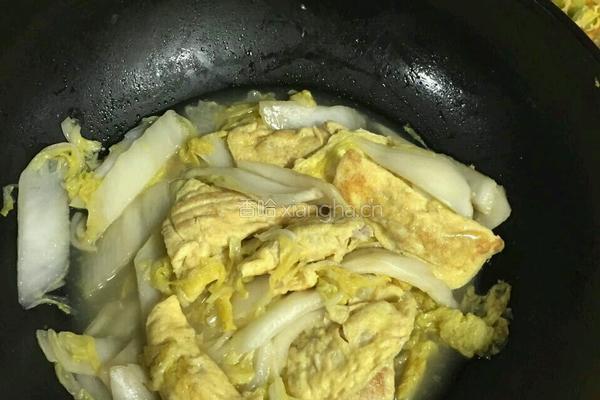 大白菜蛋饺的做法图解4