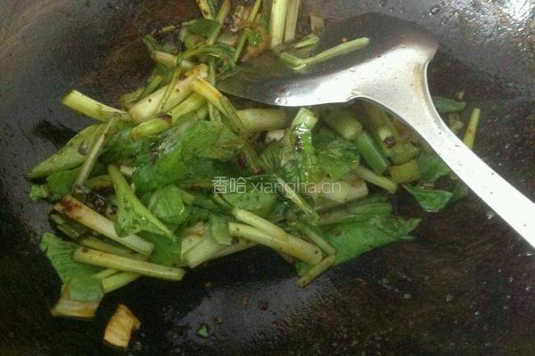 菜苔烧豆腐的做法图解3