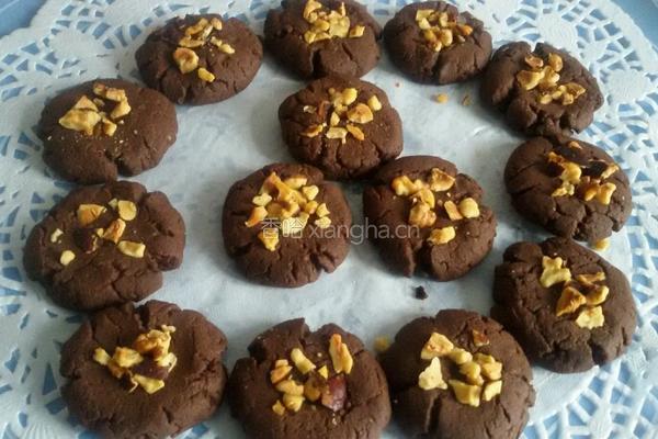 可可坚果曲奇的做法图解11