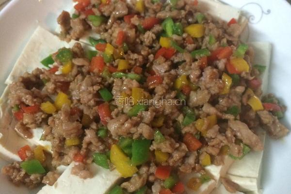 肉末蒸内脂豆腐的做法图解4