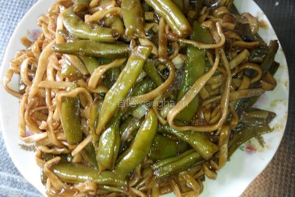 老北京素焖扁豆面(二人量)的做法图解10