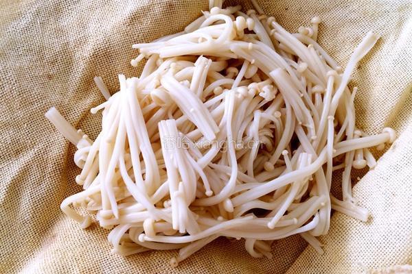 凉拌金针菇的做法图解3