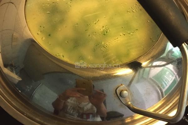 秋葵蒸水蛋的做法图解4