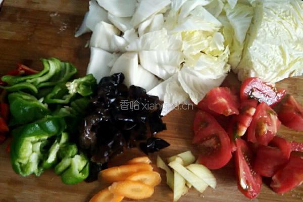 西红柿娃娃菜拌粉的做法图解3