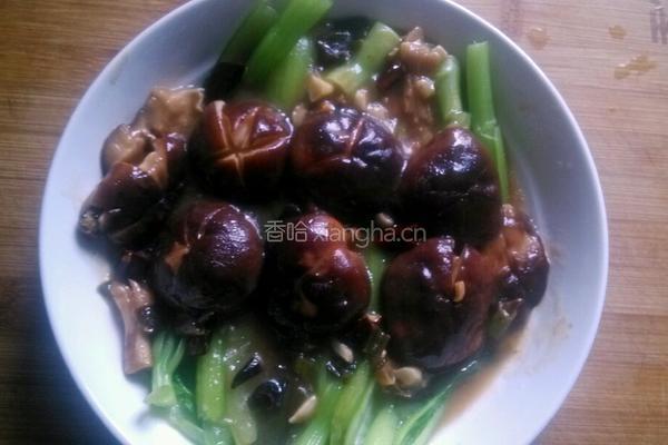 香菇油菜的做法图解7