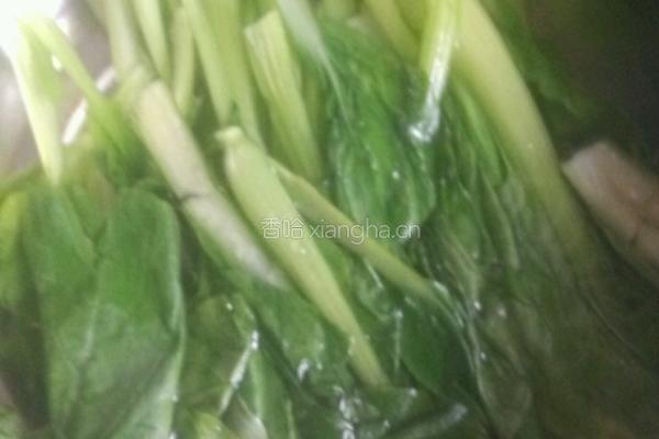 香菇油菜的做法图解2