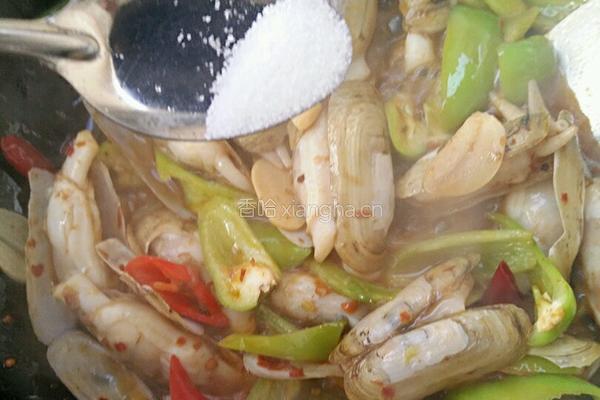炒蛏子的做法图解9