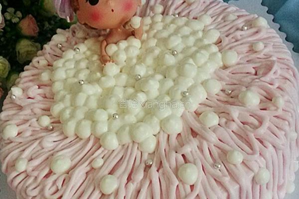 泡泡浴芭比娃娃蛋糕的做法图解13