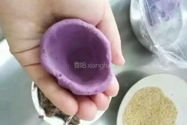 紫薯麻球的做法图解4
