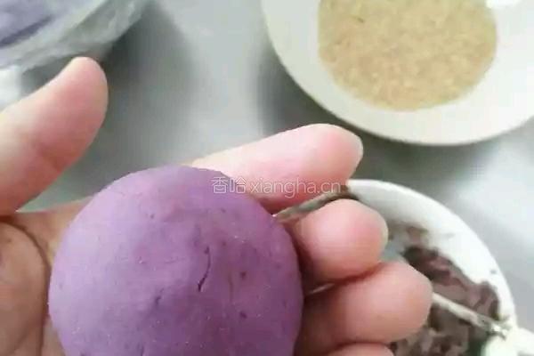 紫薯麻球的做法图解6
