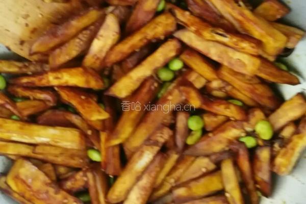 毛豆烧茄子的做法图解3