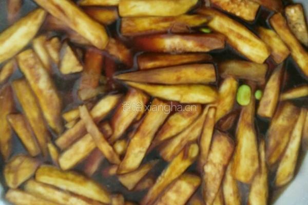 毛豆烧茄子的做法图解4