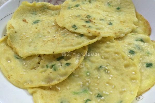 香葱豆渣鸡蛋饼的做法图解6