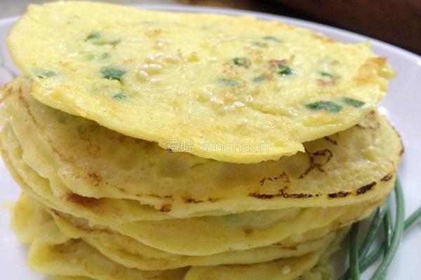 香葱豆渣鸡蛋饼的做法图解7