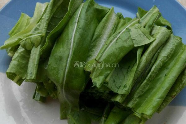 煎肉片，油麦菜的做法图解2