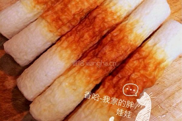 奶酪烤鱼肉圈的做法图解1