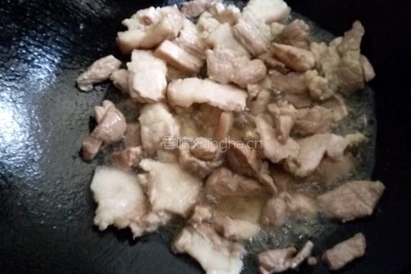 香芹粉皮炒肉的做法图解5