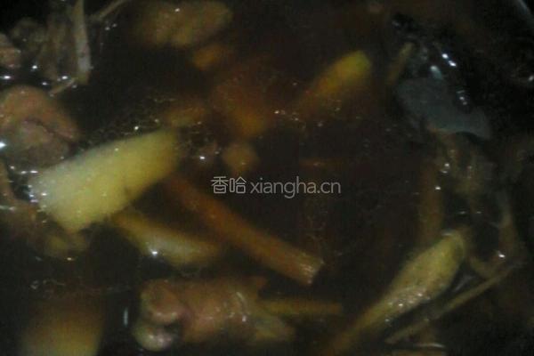 老鸡淮山汤的做法图解4