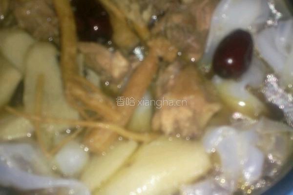 老鸡淮山汤的做法图解6