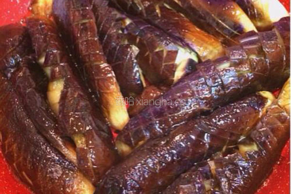 味噌鸡肉淋茄子的做法图解5