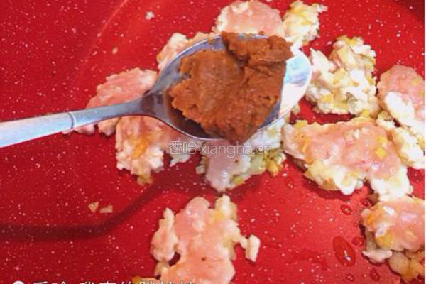 味噌鸡肉淋茄子的做法图解8