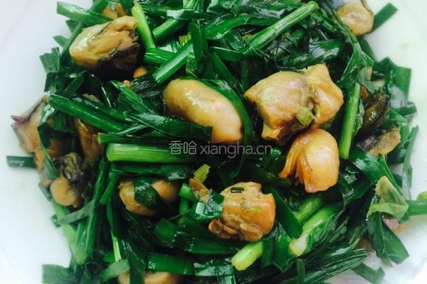 生蚝炒韭菜的做法图解6