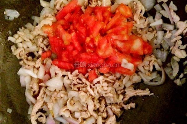 茄汁肉丝面的做法图解3
