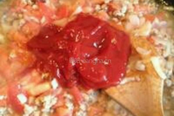 番茄肉酱意大利面的做法图解7