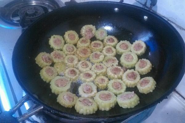 苦瓜酿肉的做法图解6