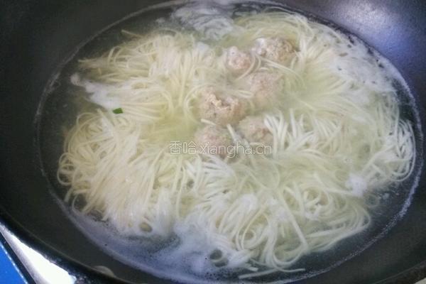 清汤圆子面的做法图解3