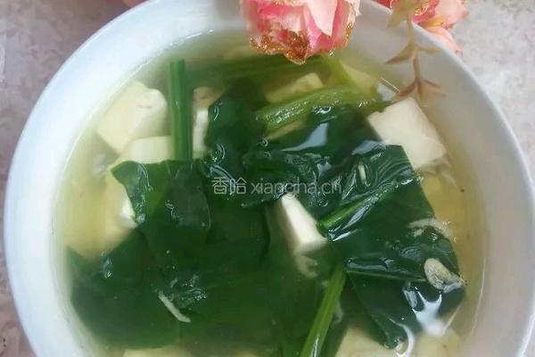 菠菜豆腐汤的做法图解8