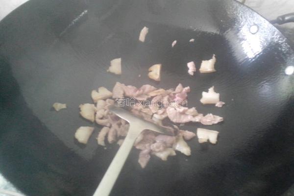 辣椒猪肉炒苦瓜的做法图解2