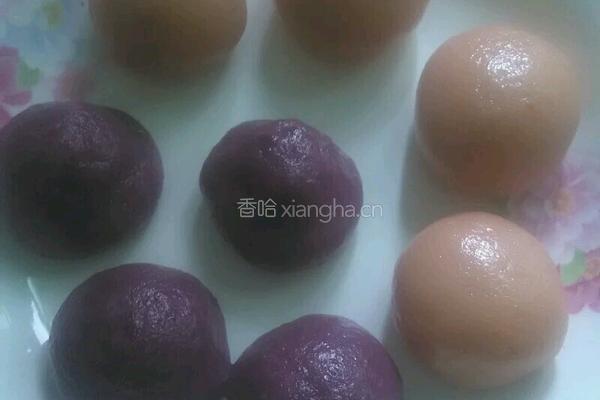 紫薯肉馅糯米滋的做法图解5