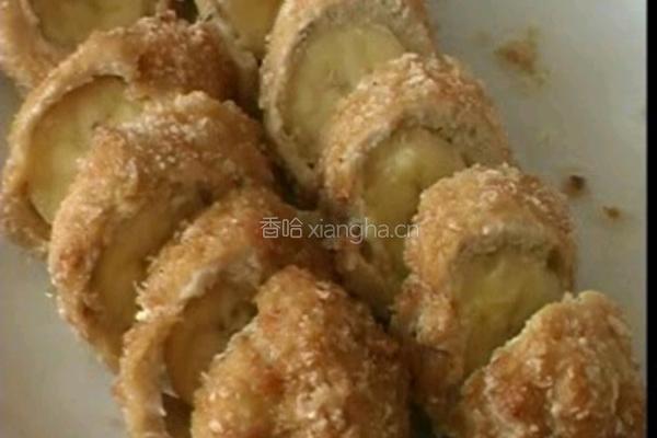 鸡肉香蕉卷的做法图解9