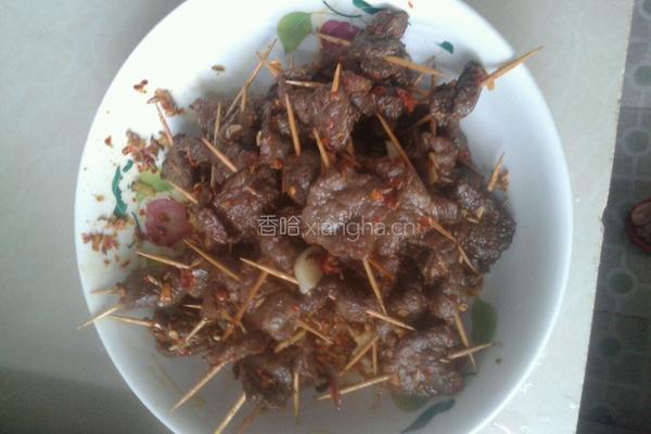 牙签牛肉的做法图解5