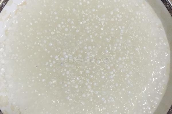 牛奶木瓜西米露的做法图解3