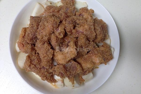 芋头蒸排骨的做法图解4