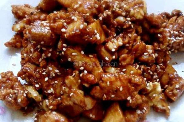 桃仁酱爆鸡丁的做法图解5