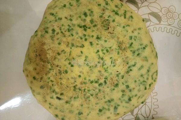 韭菜鸡蛋饼的做法图解7