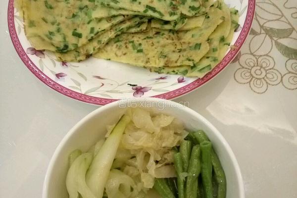 韭菜鸡蛋饼的做法图解8