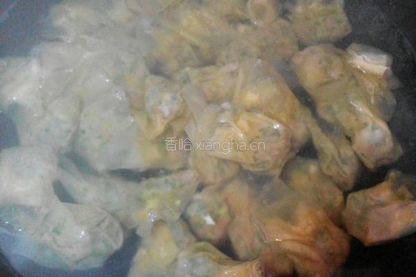 菜肉魚尾雲吞的做法图解14