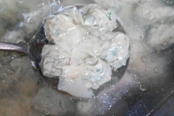 菜肉魚尾雲吞的做法图解15