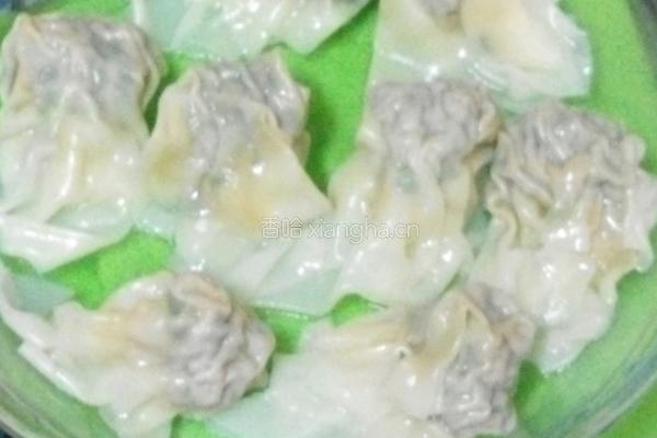 菜肉魚尾雲吞的做法图解18