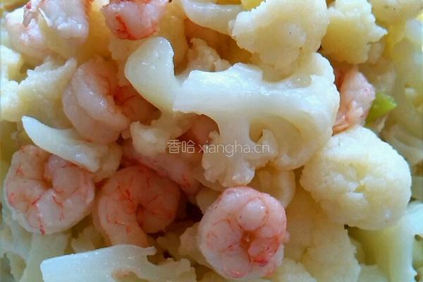 虾仁菜花的做法图解8