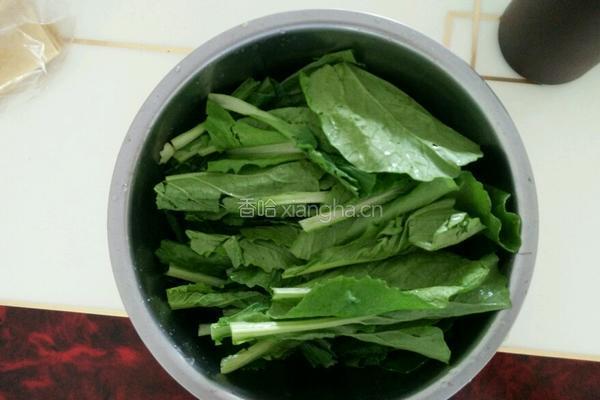 小白菜豆腐的做法图解1