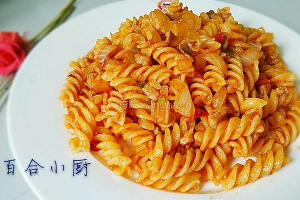 炒意面的做法图解10