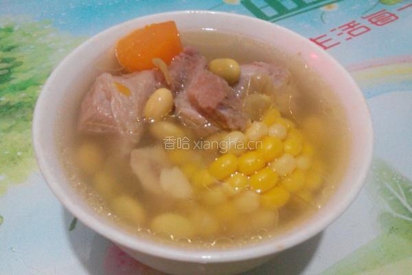 玉米毛豆骨头汤的做法图解5