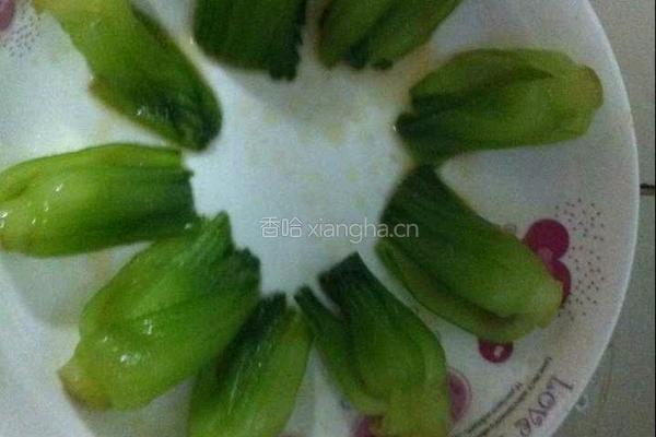 小油菜炒虾仁的做法图解4