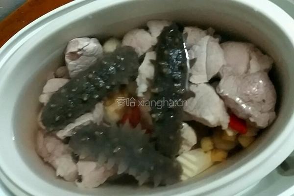 淮杞炖海参的做法图解2